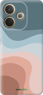 Силиконовый чехол С синими и розовыми волнами в стиле ретро для Oppo A5 PRO - 6532u-3956 изображение 