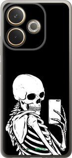 Силиконовый чехол Скелет делает Selfie для Oppo A5 PRO - 6535u-3956 изображение 