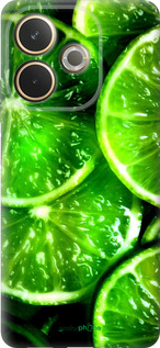 Силиконовый чехол Зелёные дольки лимона для Oppo A5 PRO - 852u-3956 изображение 