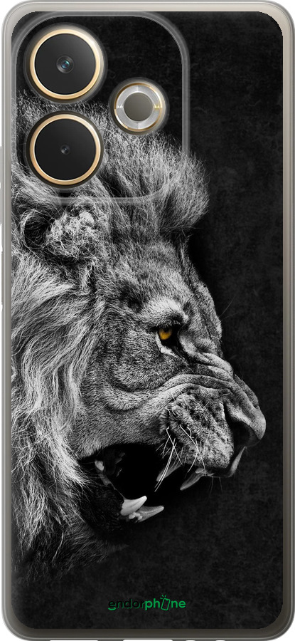 Силиконовый чехол Лев для Oppo A5 PRO - 1080u-3956 изображение 