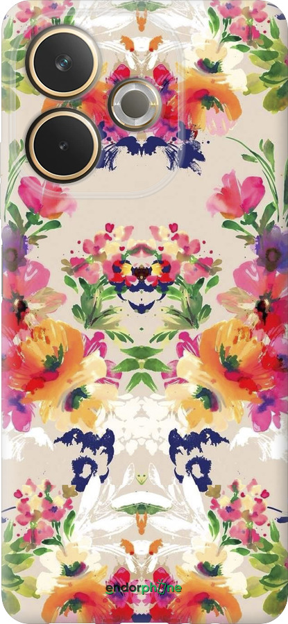 Силиконовый чехол Цветочный узор для Oppo A5 PRO - 1083u-3956 изображение 