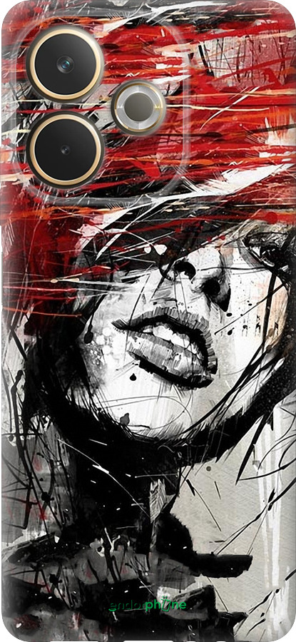 Силиконовый чехол Лицо девушки для Oppo A5 PRO - 1162u-3956 изображение 