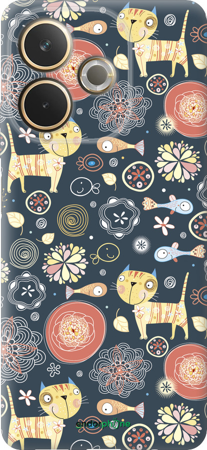 Силиконовый чехол Котята v4 для Oppo A5 PRO - 1224u-3956 изображение 