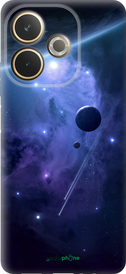 Силиконовый чехол Планеты в синем космосе для Oppo A5 PRO - 171u-3956 изображение 