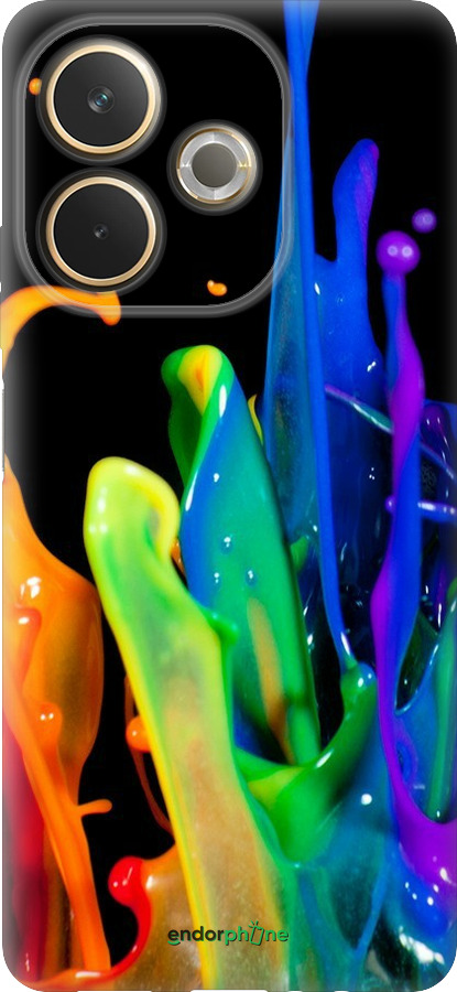 Силиконовый чехол брызги краски для Oppo A5 PRO - 3957u-3956 изображение 