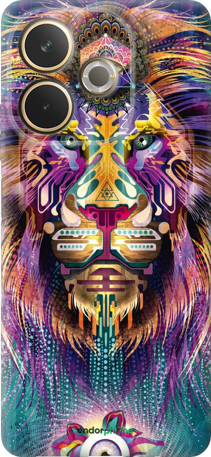 Силиконовый чехол Люминесцентный лев для Oppo A5 PRO - 4037u-3956 изображение 