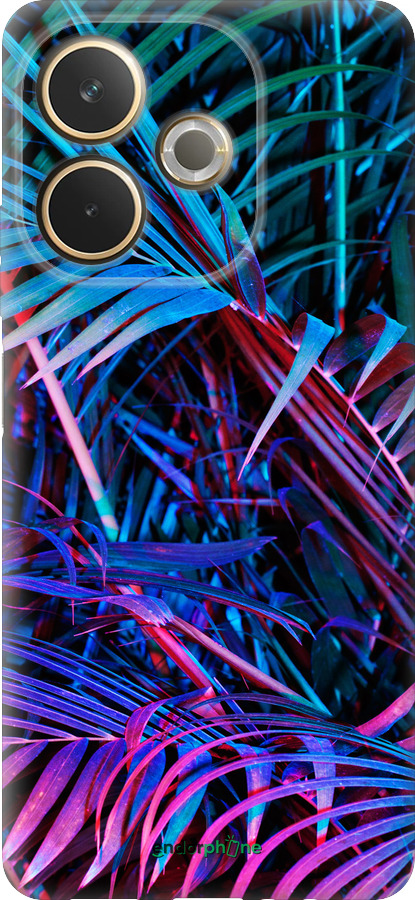 Силиконовый чехол Папоротник под ультрафиолетом для Oppo A5 PRO - 4069u-3956 изображение 