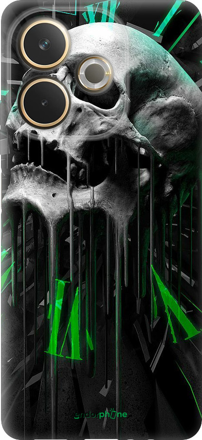 Силиконовый чехол Череп-часы для Oppo A5 PRO - 4100u-3956 изображение 