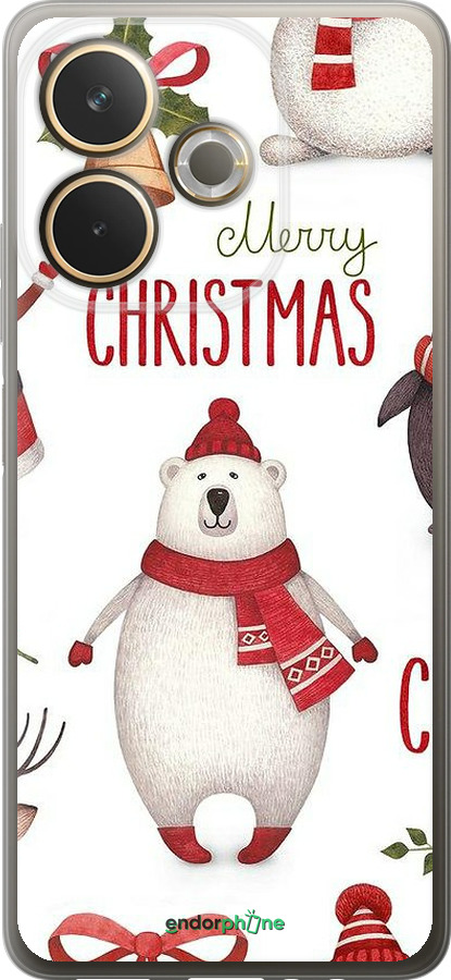 Силіконовий чехол Merry Christmas для Oppo A5 PRO - 4106u-3956 изображение 