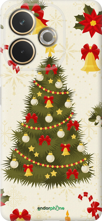 Силиконовый чехол Новогодняя елка для Oppo A5 PRO - 4198u-3956 изображение 
