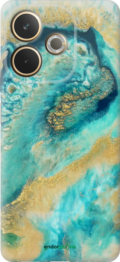 Силиконовый чехол Green marble для Oppo A5 PRO - 4365u-3956 изображение 