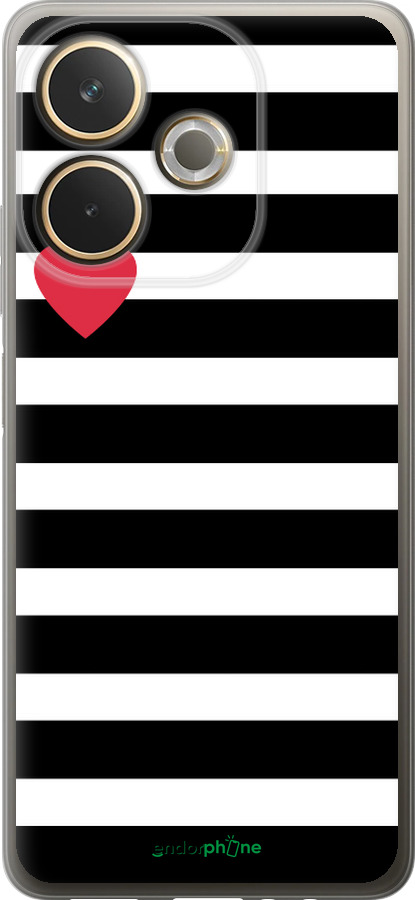 Силиконовый чехол Черно-белые полосы для Oppo A5 PRO - 4461u-3956 изображение 
