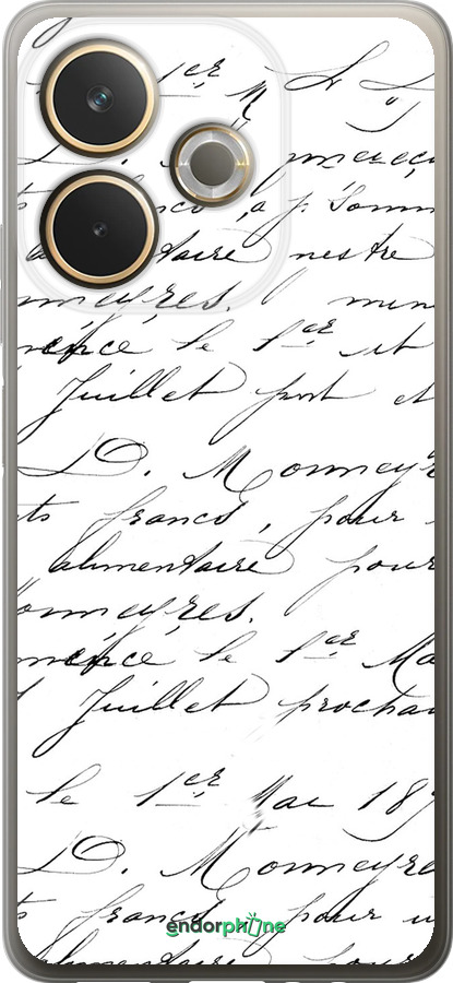 Силиконовый чехол Прописной шрифт для Oppo A5 PRO - 4475u-3956 изображение 