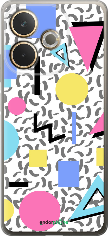 Силиконовый чехол Color shapes для Oppo A5 PRO - 4893u-3956 изображение 