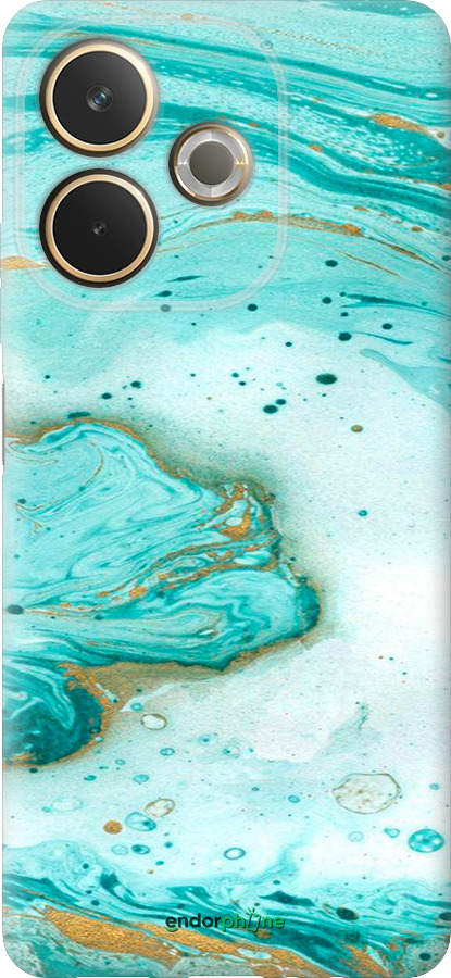 Силиконовый чехол Мраморный для Oppo A5 PRO - 4895u-3956 изображение 