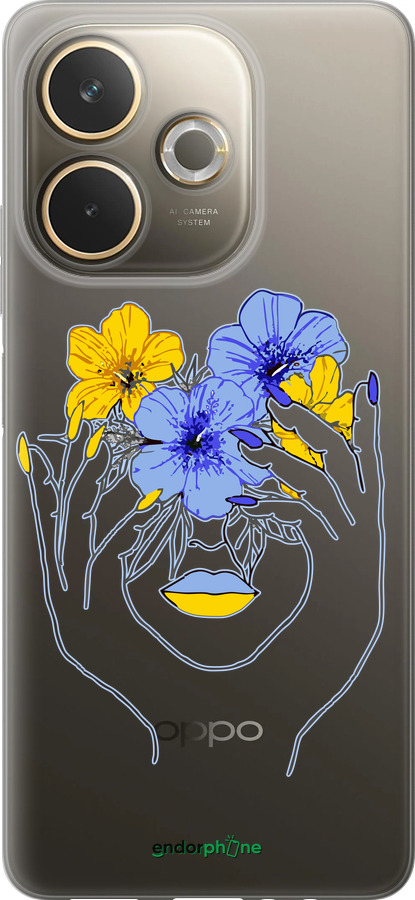 Силиконовый чехол Девушка v4 для Oppo A5 PRO - 5276u-3956 изображение 