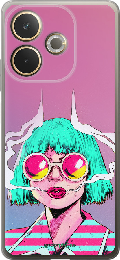 Силиконовый чехол Поп арт девушка для Oppo A5 PRO - 5378u-3956 изображение 