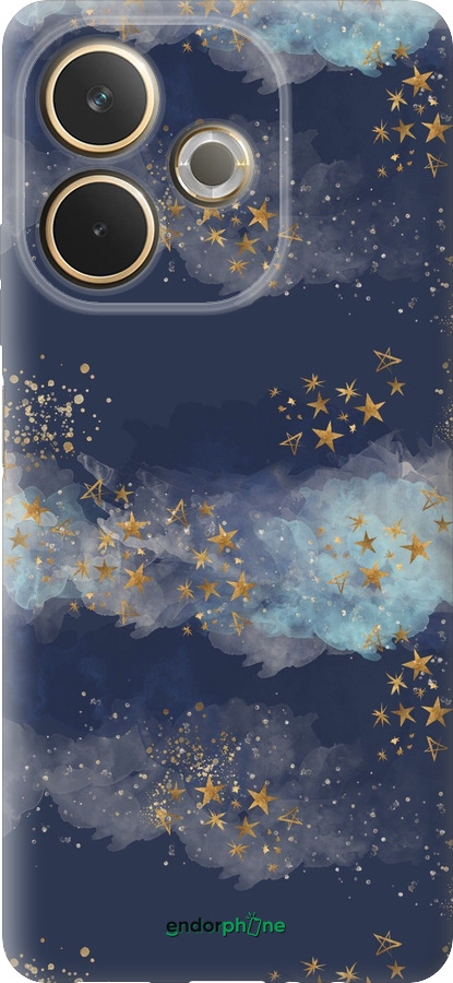 Силиконовый чехол Ночь золотые звезды для Oppo A5 PRO - 5421u-3956 изображение 