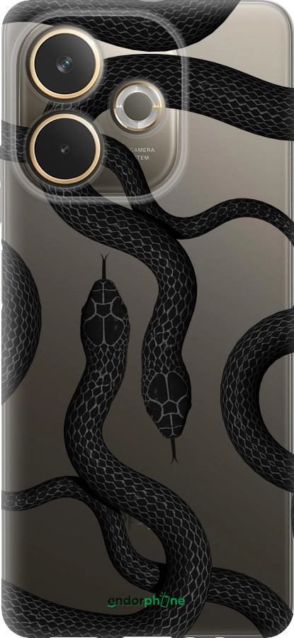 Силиконовый чехол Змеи для Oppo A5 PRO - 5473u-3956 изображение 