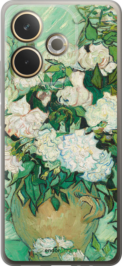 Силиконовый чехол Винсент Ван Гог. Ваза с розами для Oppo A5 PRO - 5543u-3956 изображение 