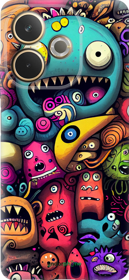 Силиконовый чехол Cмешные монстры для Oppo A5 PRO - 5549u-3956 изображение 