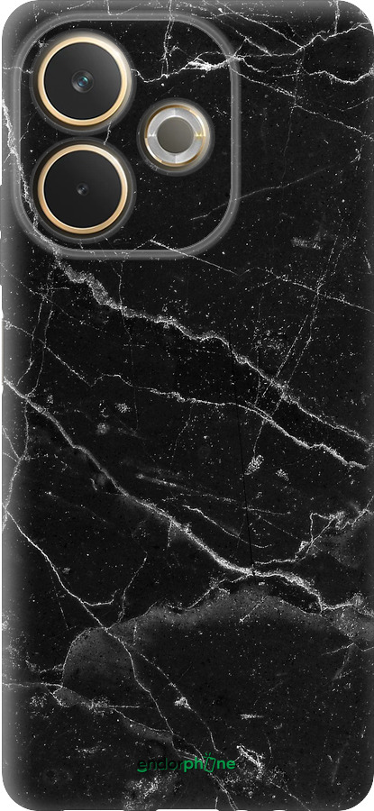 Силиконовый чехол Черный мрамор v2 для Oppo A5 PRO - 5568u-3956 изображение 