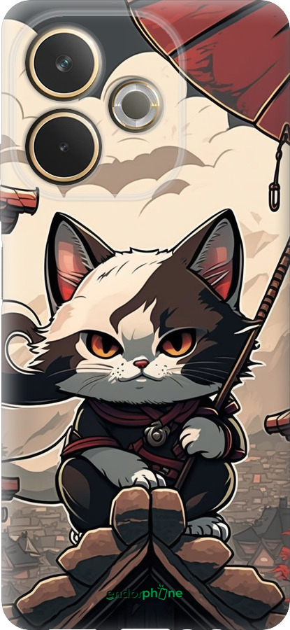 Силиконовый чехол Япония - кот на крыше для Oppo A5 PRO - 5582u-3956 изображение 