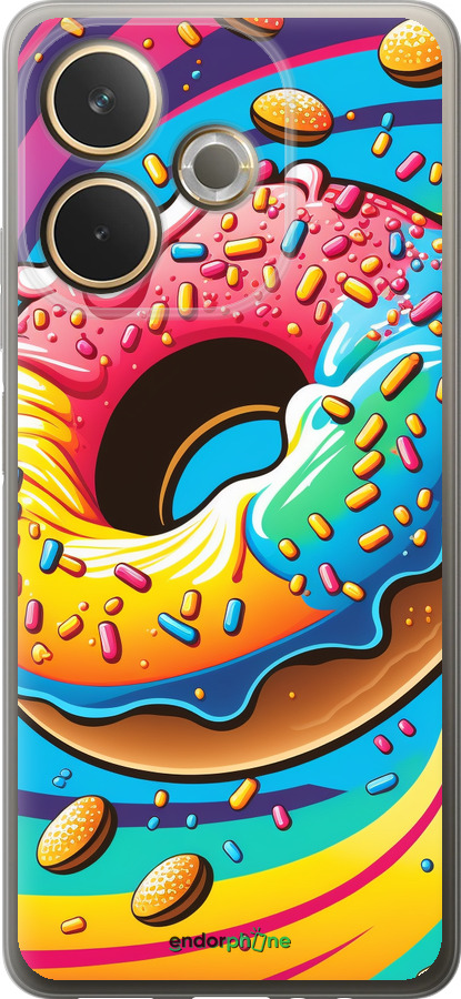 Силиконовый чехол Пончик радуга для Oppo A5 PRO - 5584u-3956 изображение 