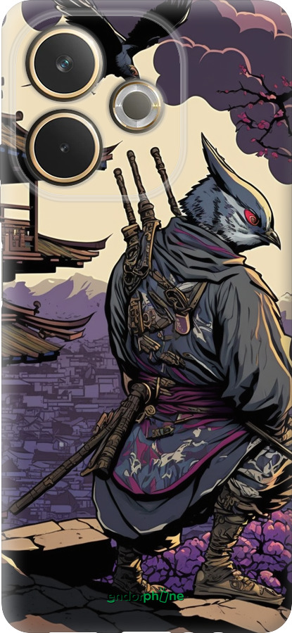 Силиконовый чехол Птица воин для Oppo A5 PRO - 5587u-3956 изображение 