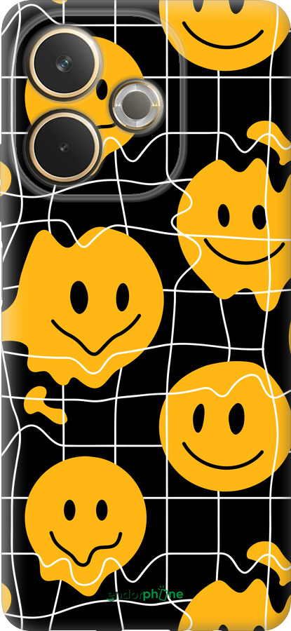 Силиконовый чехол Смайлы v3 для Oppo A5 PRO - 5623u-3956 изображение 