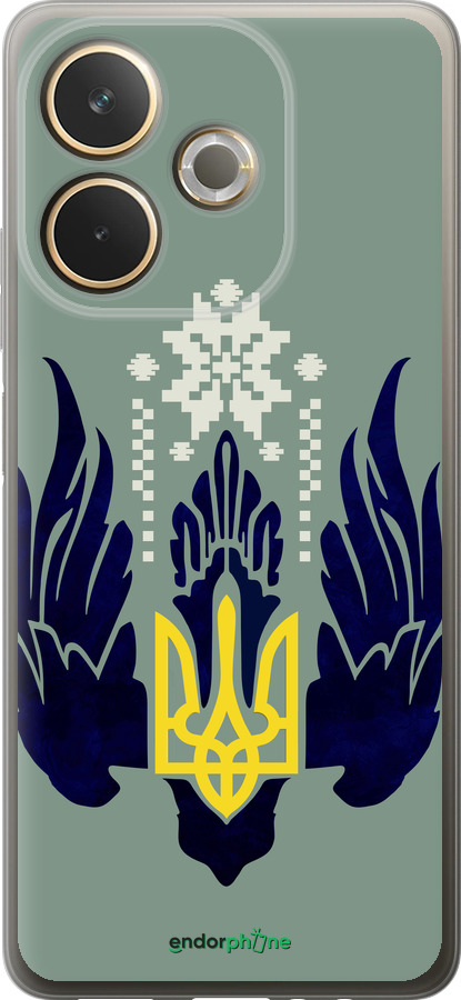 Силиконовый чехол Тризуб с крыльями для Oppo A5 PRO - 5640u-3956 изображение 