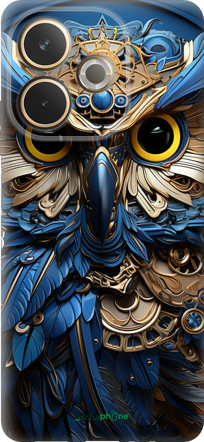 Силиконовый чехол Сова v2 для Oppo A5 PRO - 5649u-3956 изображение 