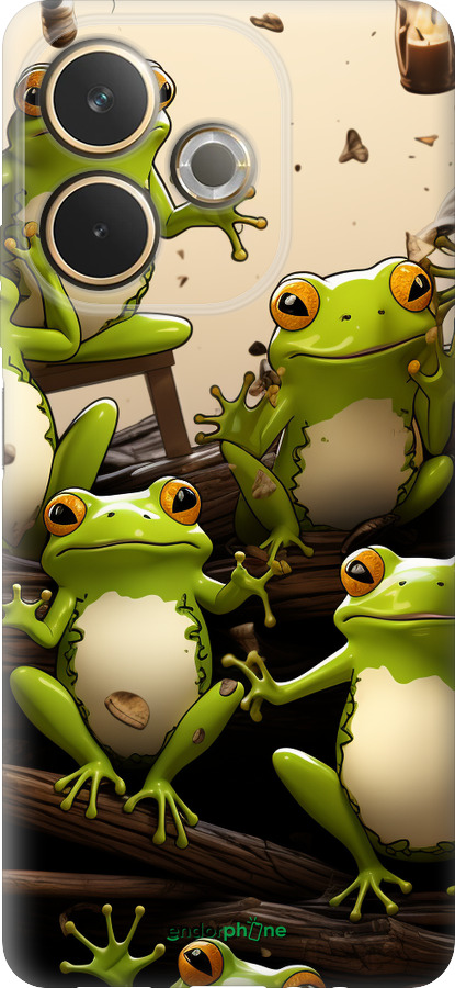 Силиконовый чехол Жабки для Oppo A5 PRO - 5656u-3956 изображение 