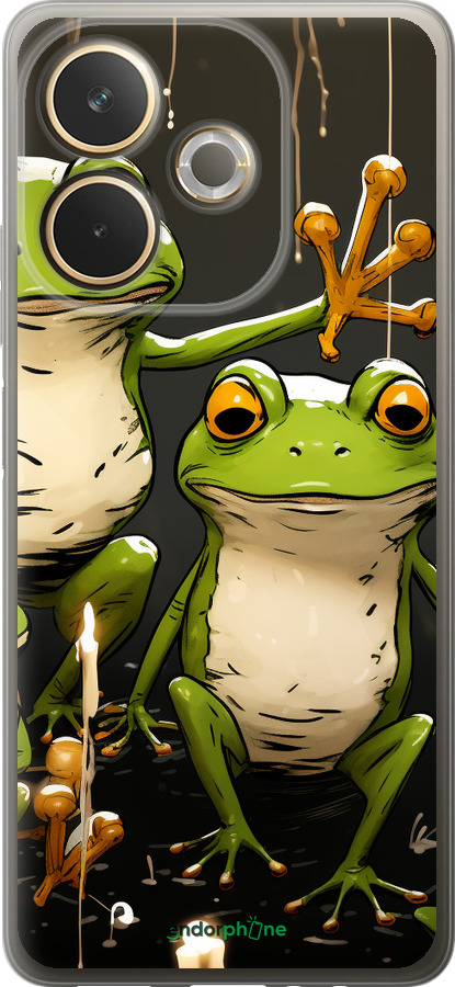 Силиконовый чехол Жабки 2 для Oppo A5 PRO - 5657u-3956 изображение 