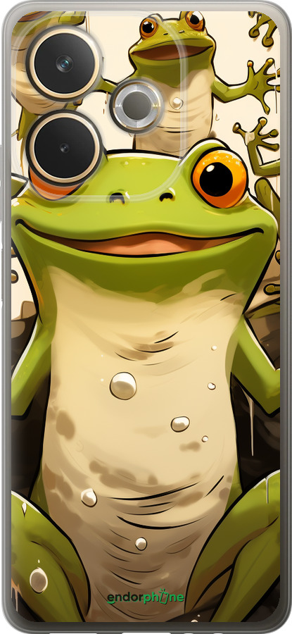 Силіконовий чехол Весела жаба для Oppo A5 PRO - 5658u-3956 изображение 