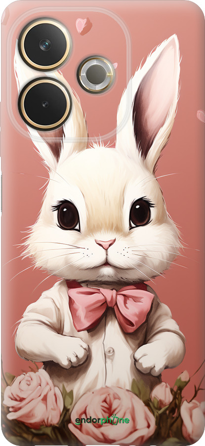 Силиконовый чехол Зайчик для Oppo A5 PRO - 5669u-3956 изображение 