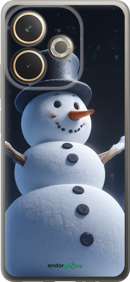 Силіконовий чехол Сніговик для Oppo A5 PRO - 5826u-3956 изображение 