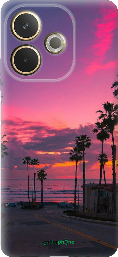 Силиконовый чехол Пальмы для Oppo A5 PRO - 5873u-3956 изображение 