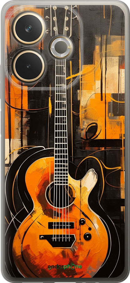 Силиконовый чехол Чехол для телефона Оранжевая Гитара для Oppo A5 PRO - 5934u-3956 изображение 
