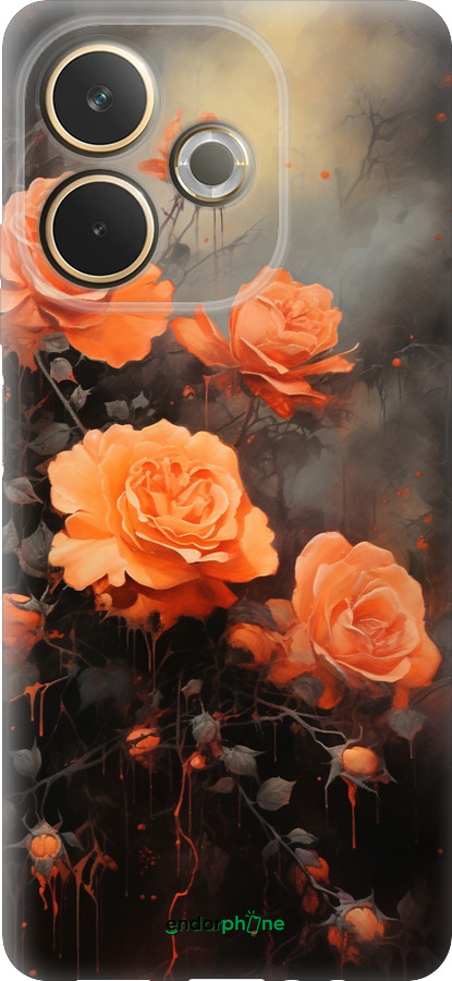 Силиконовый чехол Оранжевые розы для Oppo A5 PRO - 5944u-3956 изображение 