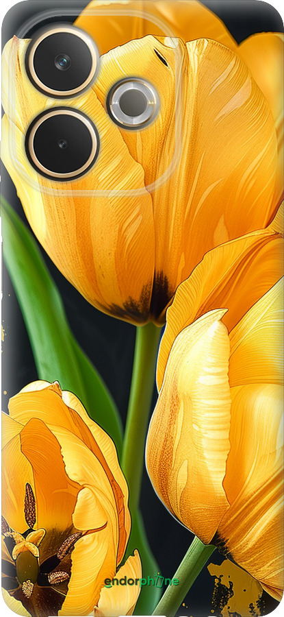 Силиконовый чехол Желтые тюльпаны для Oppo A5 PRO - 5991u-3956 изображение 