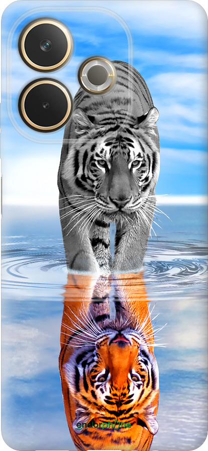 Силиконовый чехол Тигр для Oppo A5 PRO - 6016u-3956 изображение 