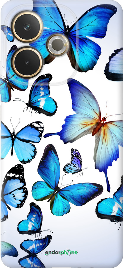 Силиконовый чехол Бабочки для Oppo A5 PRO - 6023u-3956 изображение 