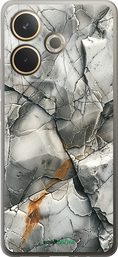 Силиконовый чехол Серый мрамор для Oppo A5 PRO - 6041u-3956 изображение 