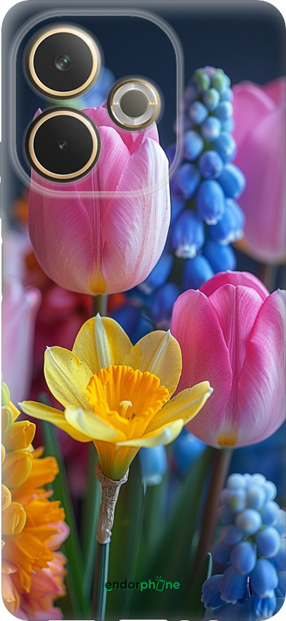 Силиконовый чехол Весенние цветы для Oppo A5 PRO - 6058u-3956 изображение 