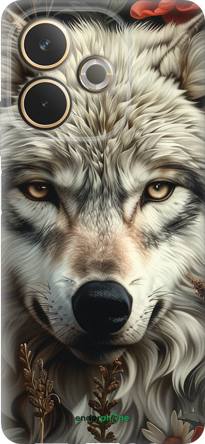 Силиконовый чехол Волчий взгляд для Oppo A5 PRO - 6066u-3956 изображение 