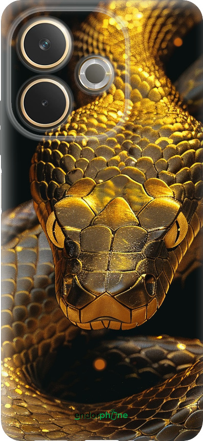 Силіконовий чехол Golden snake для Oppo A5 PRO - 6072u-3956 изображение 