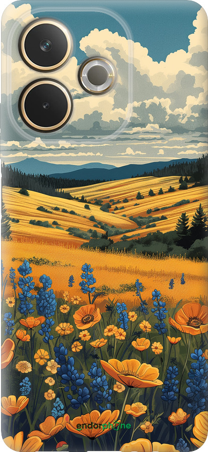 Силиконовый чехол Украинское поле для Oppo A5 PRO - 6082u-3956 изображение 