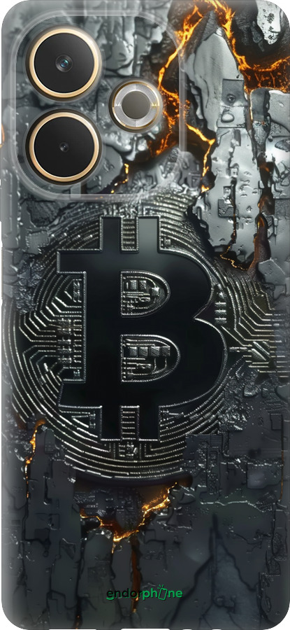 Силіконовий чехол Розпечений біткойн для Oppo A5 PRO - 6091u-3956 изображение 