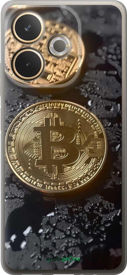 Силіконовий чехол Вулканійчний Bitcoin для Oppo A5 PRO - 6092u-3956 изображение 